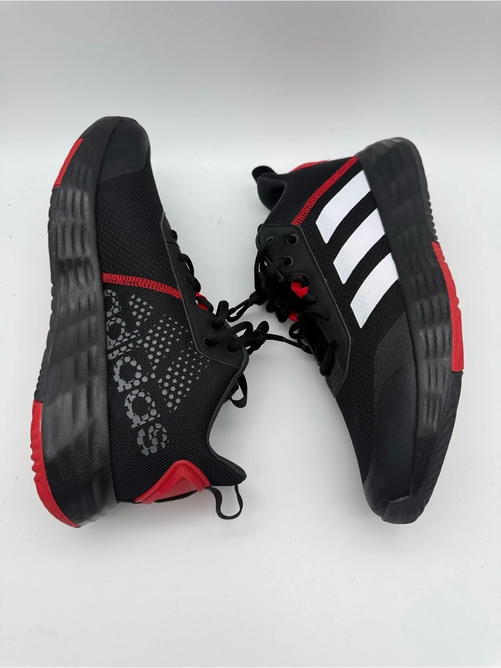 BRAND NEW Adidas Own The Game Black/Red Basketball Sneakers H00471 Sz 10.5 US